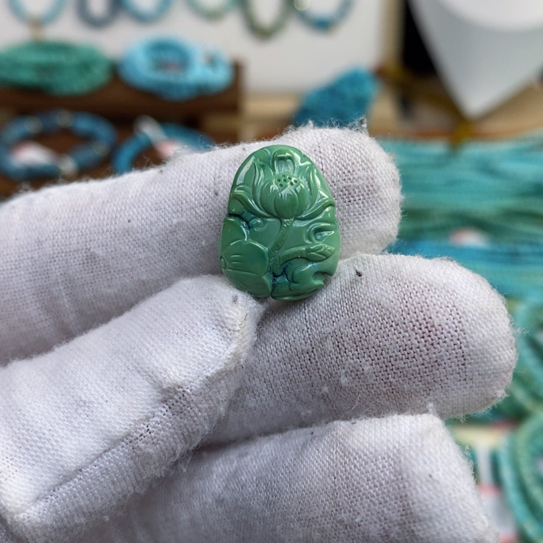 未镶嵌绿松石配饰小*湉