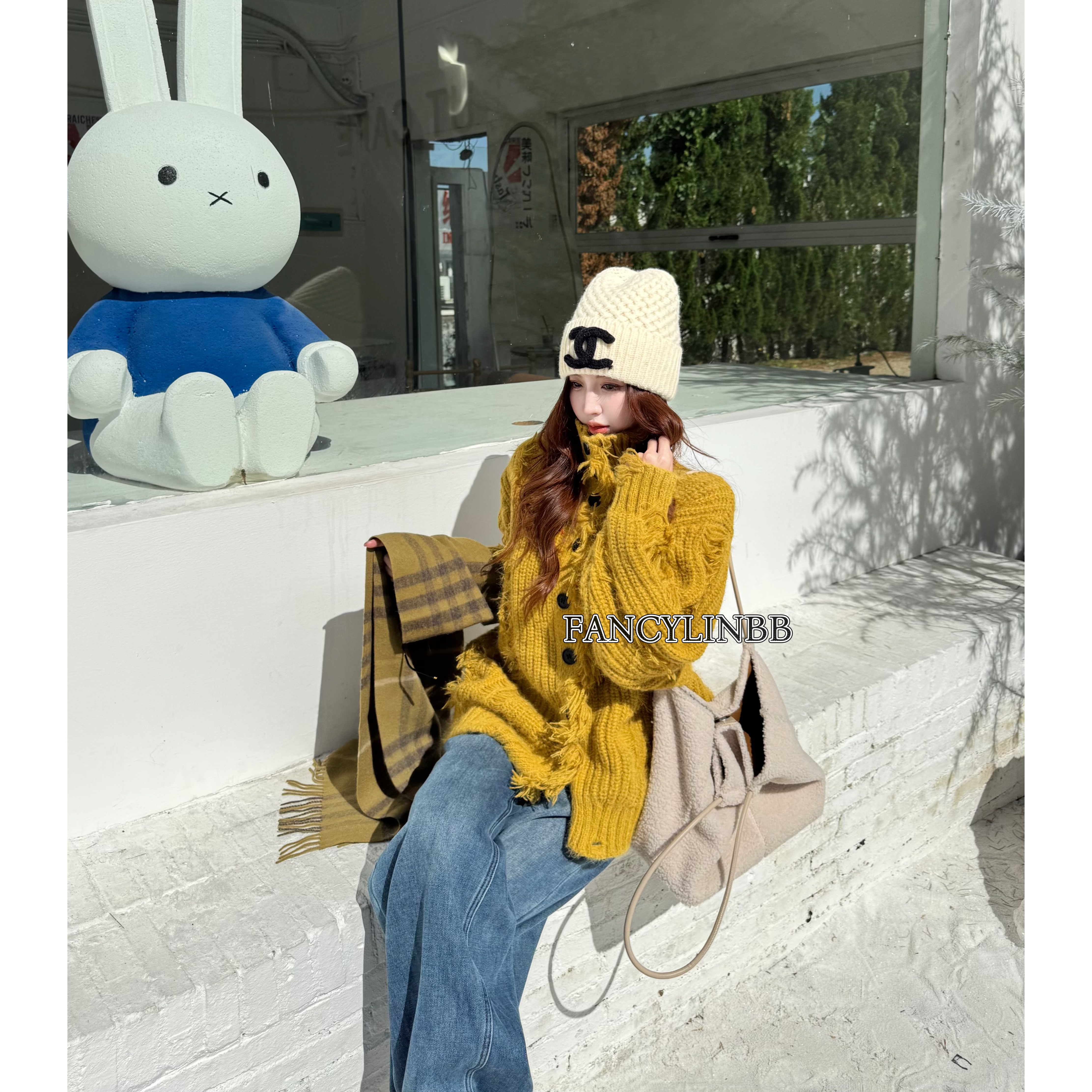 【旧CD】林北鼻·羊毛流苏重工针织冬日厚毛衣外套