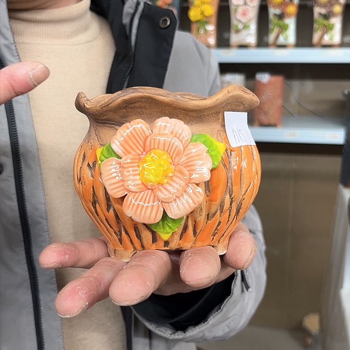 红陶粗陶花瓶粗陶花瓶