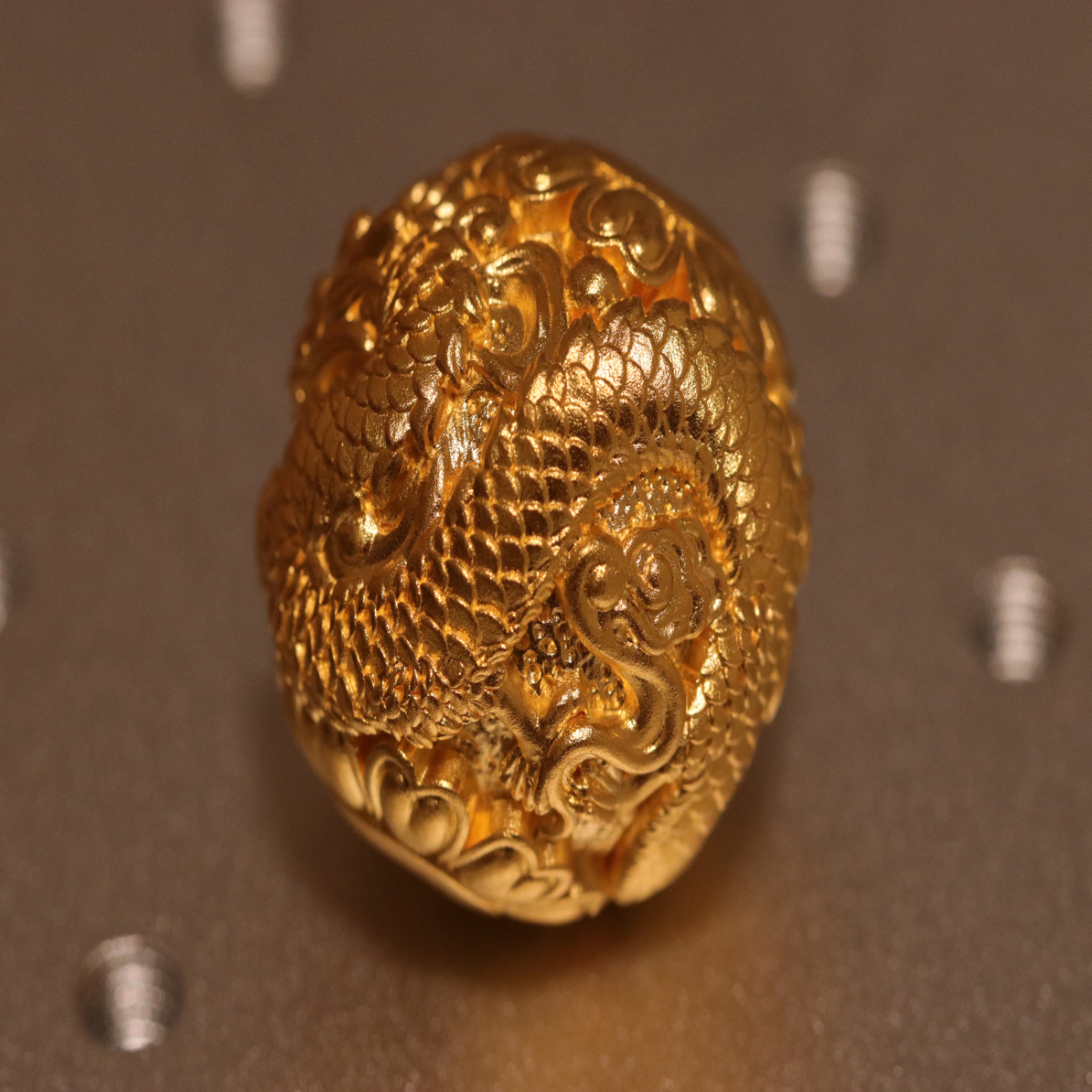 足金配饰圆珠龙珠