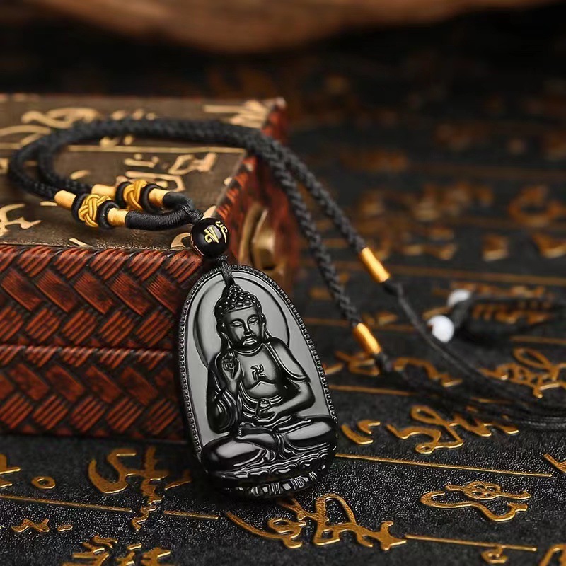 非金属布艺吊坠 黑本年吊坠项链普贤龙年生肖吊坠