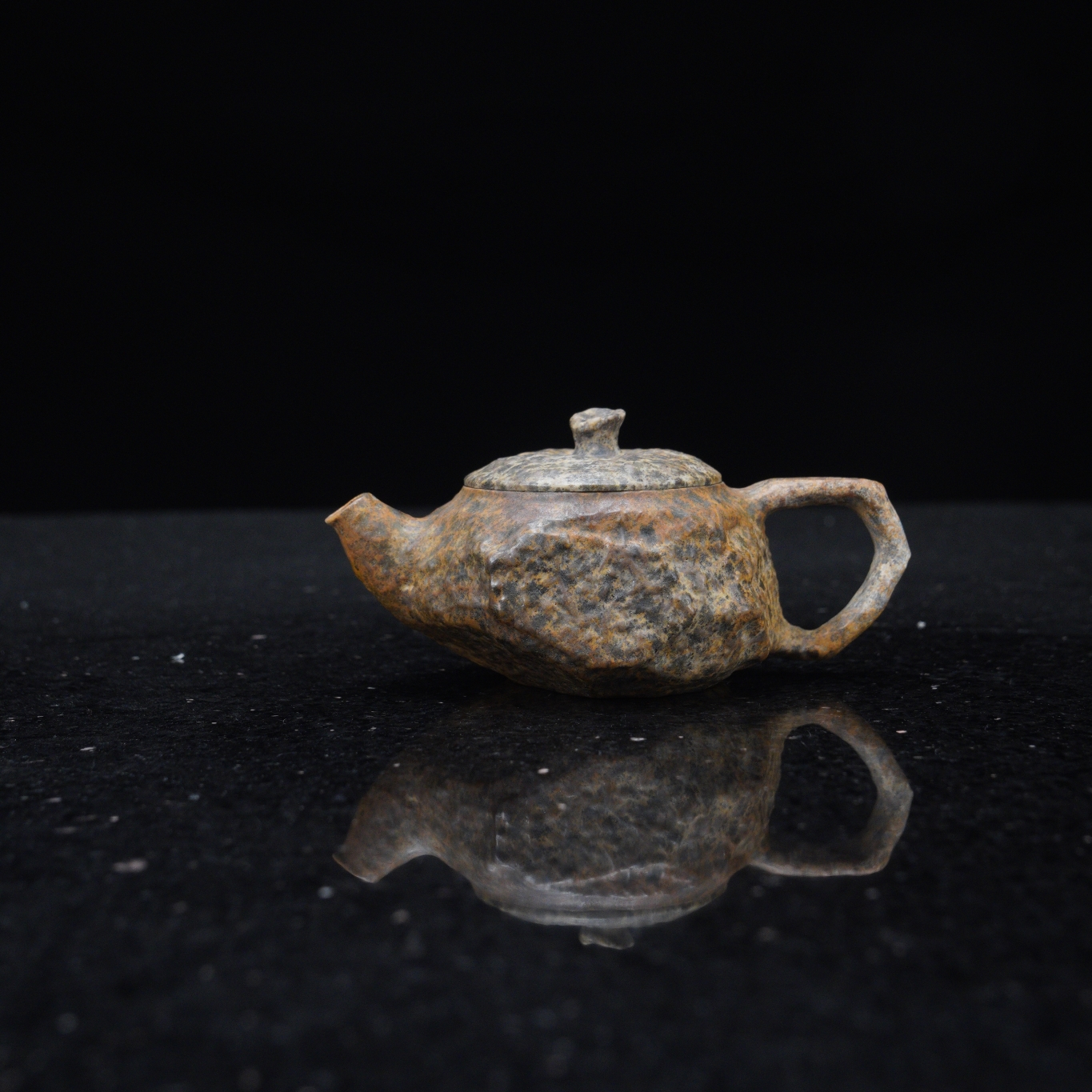 【本源】40cc天然冰碛岩手工石茶壶高端送礼茶器