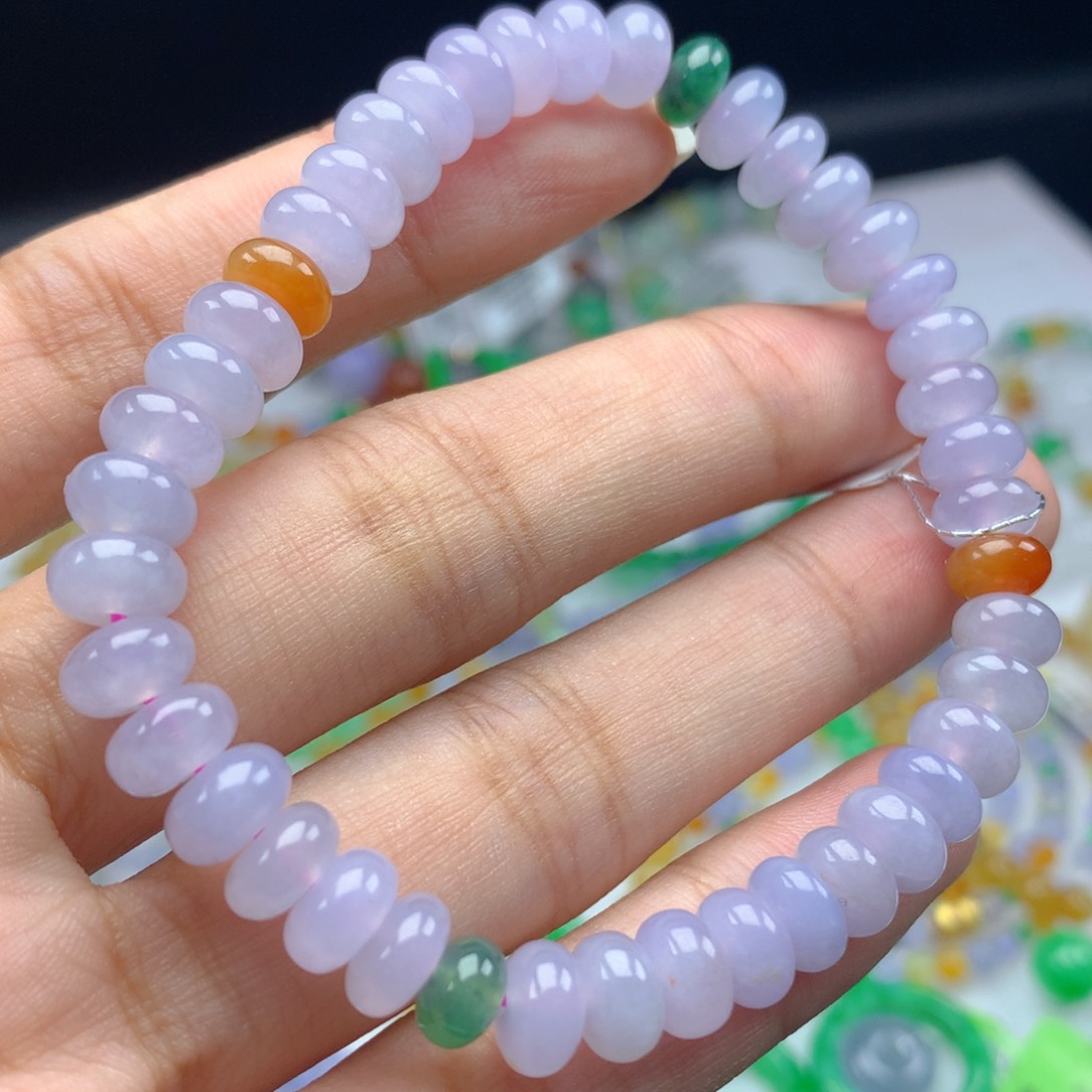 翡翠手链未镶嵌卡