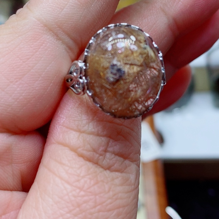 水晶戒指未镶嵌水晶