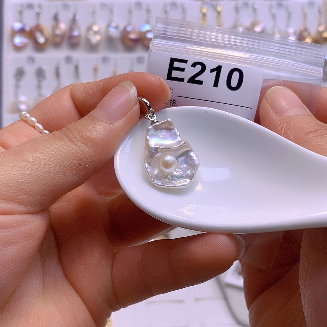 淡水珍珠颈饰银S925镶嵌