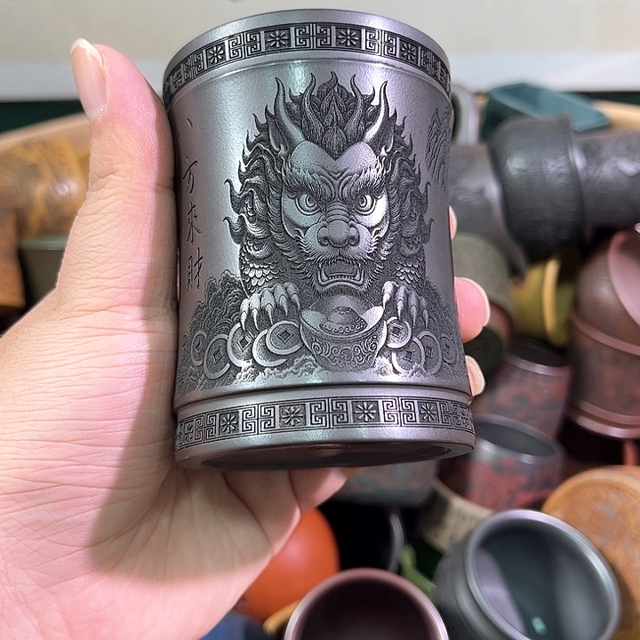 茶杯紫砂全手工紫砂主人杯