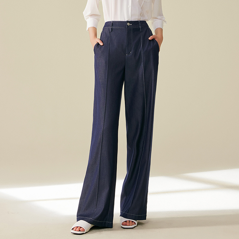 《力力淘专享》MOFAN摩凡秋新款牛仔蓝休闲裤MDK471619