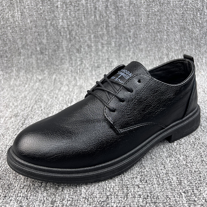 501新款男士系带皮鞋时尚正装男鞋子软底休闲皮鞋