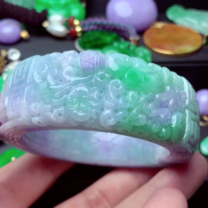 翡翠未镶嵌手镯手镯