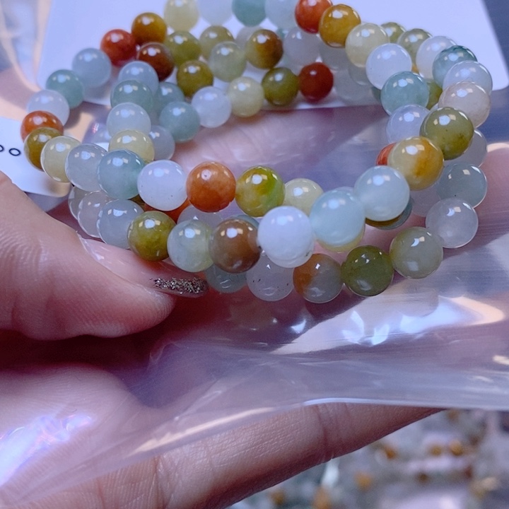 定制翡翠未镶嵌珠串