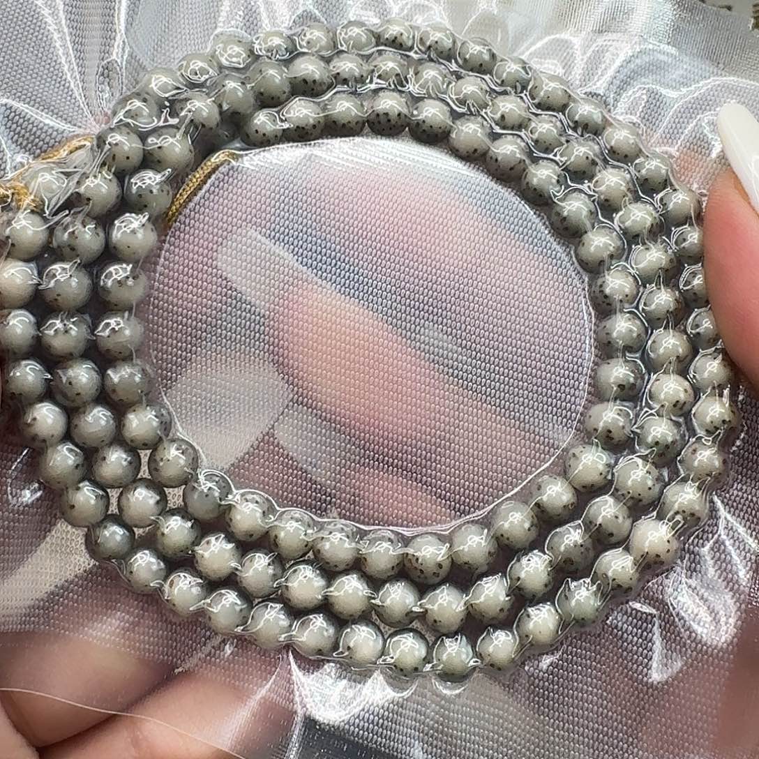 星月菩提手串24殿堂冰透星月菩提龙蛋0.6-108