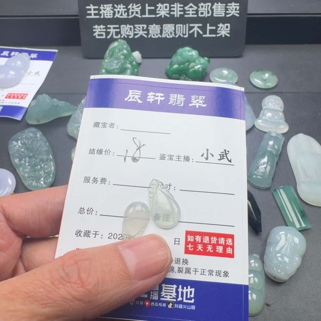 翡翠未镶嵌颈饰    85