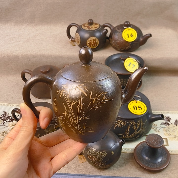 陶瓷250毫升柴烧壶