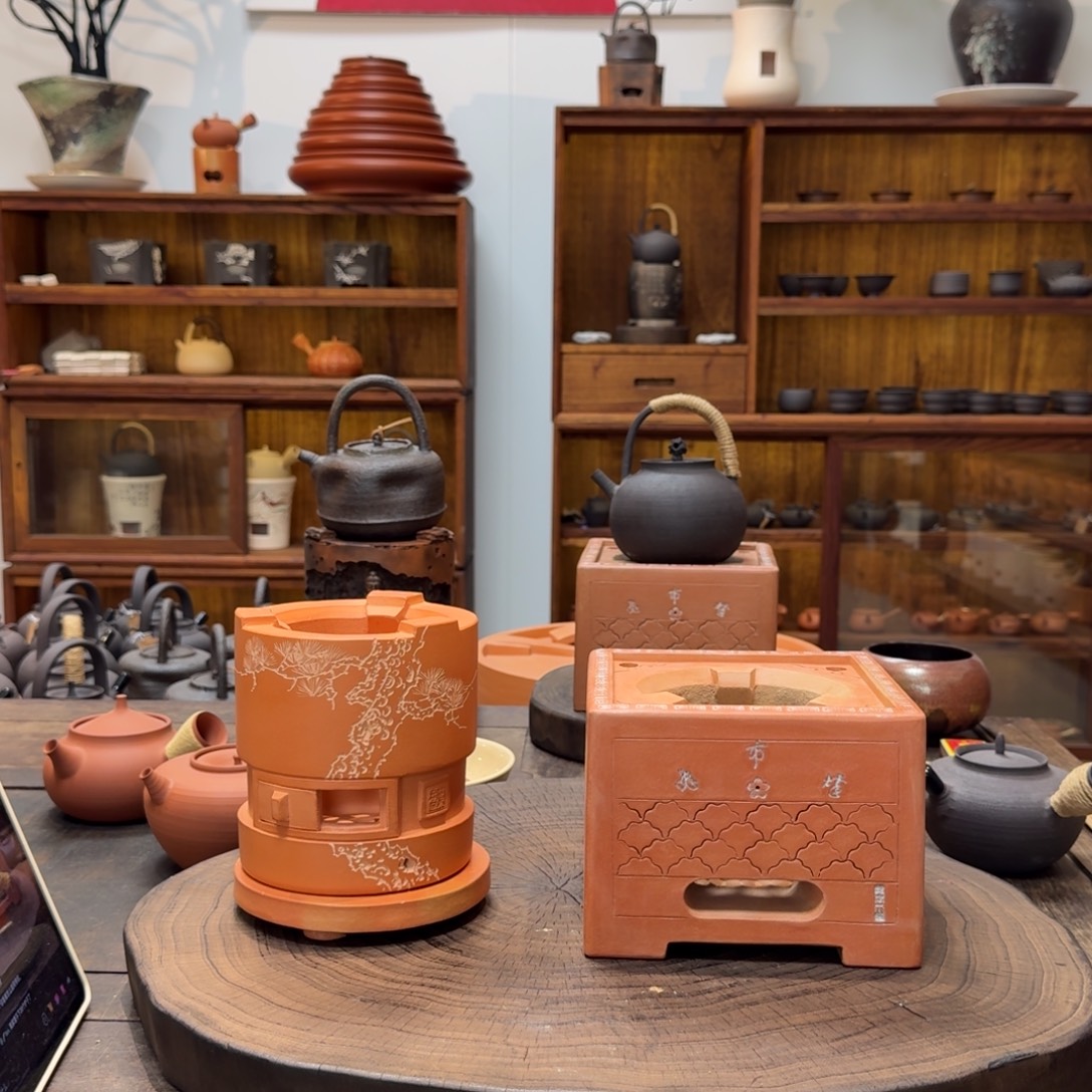 大***麦四方红泥炭炉小四方