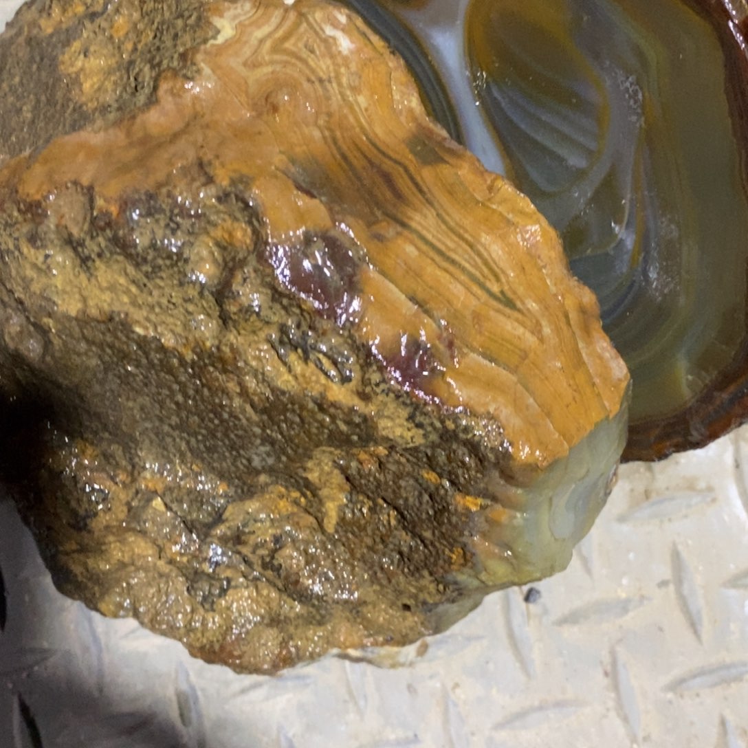 I***U定制玛瑙两块原石