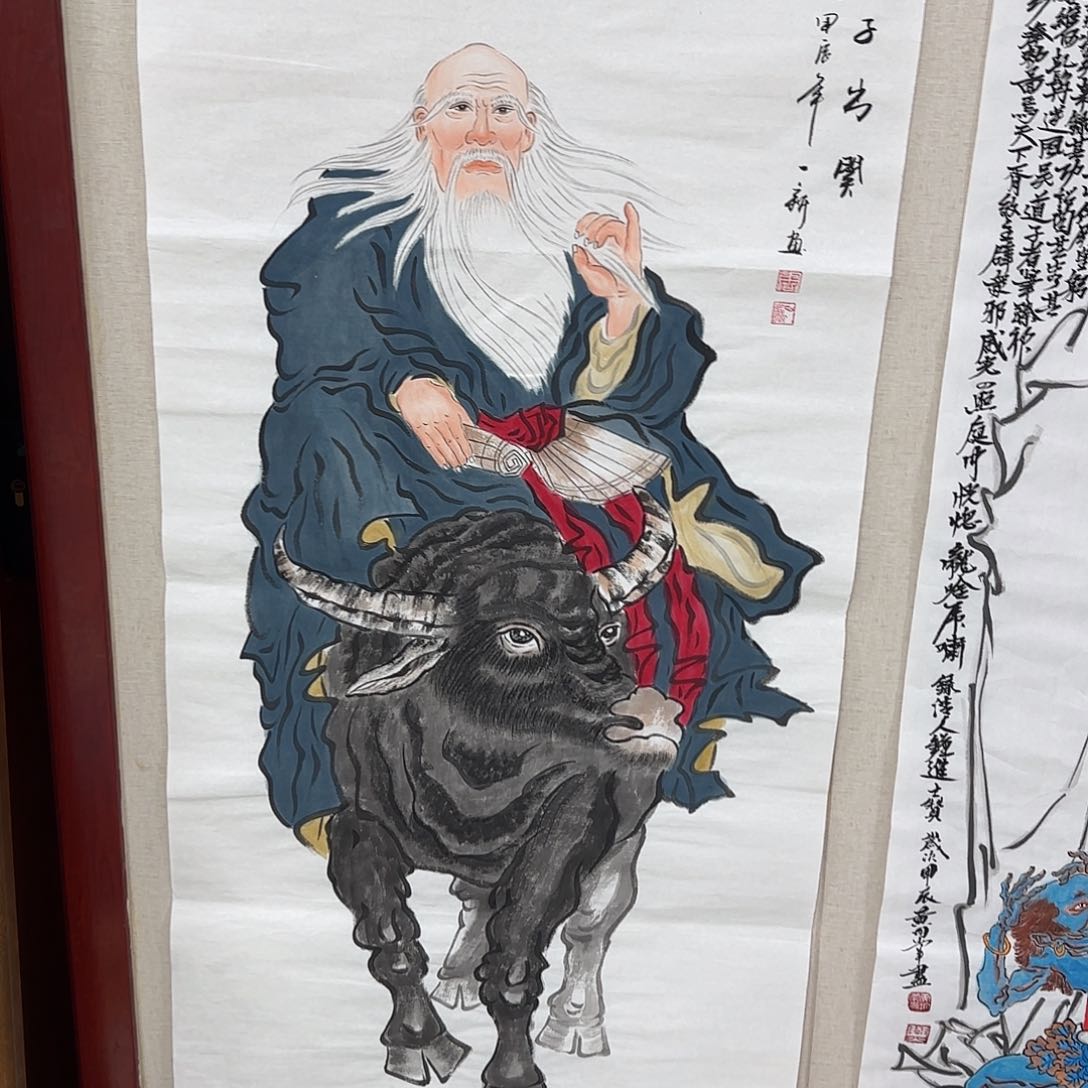 国画尺寸70X138手绘作品