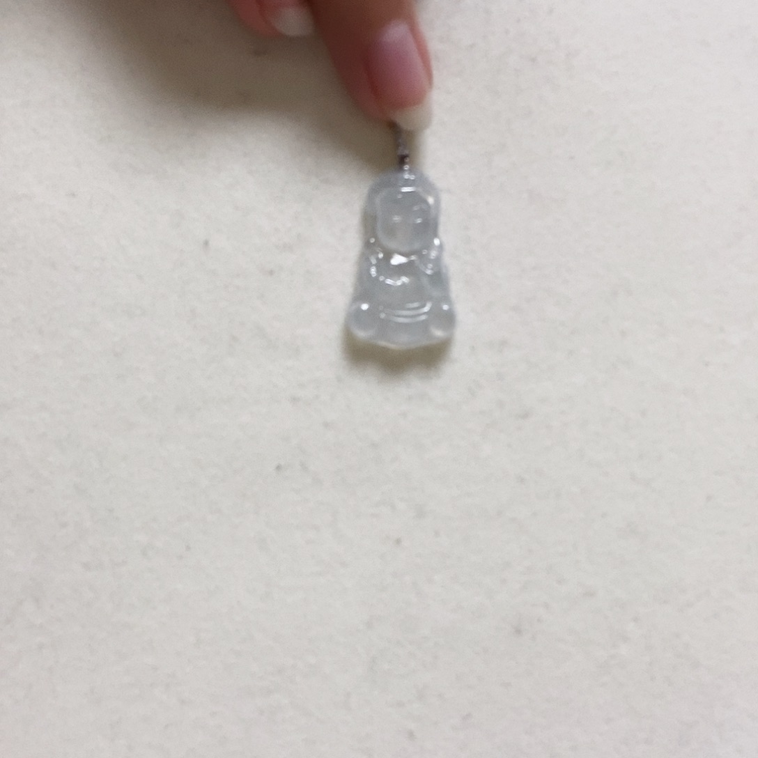 翡翠颈饰18K金镶嵌佛