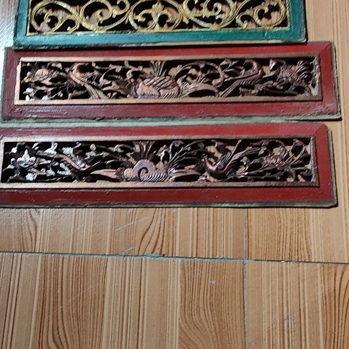 香樟木心**静木雕花板，一物一拍。