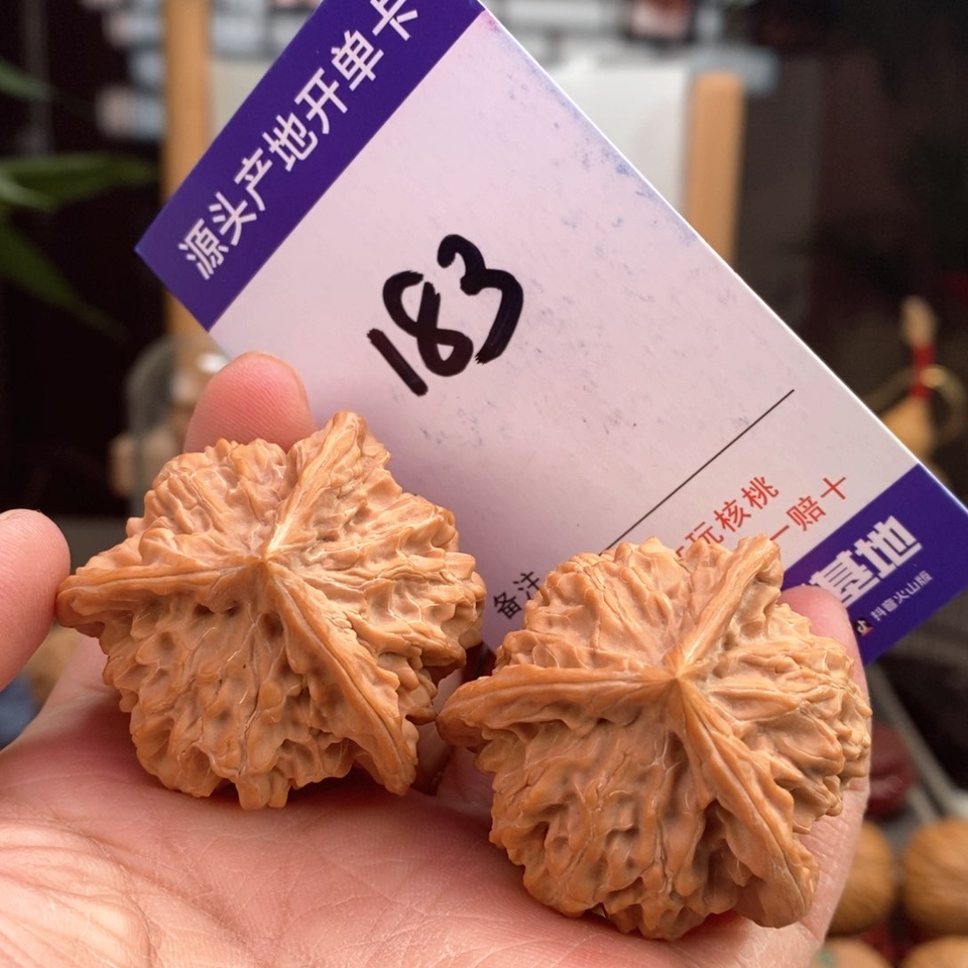 文玩核桃把件40天然盘山球奔183号