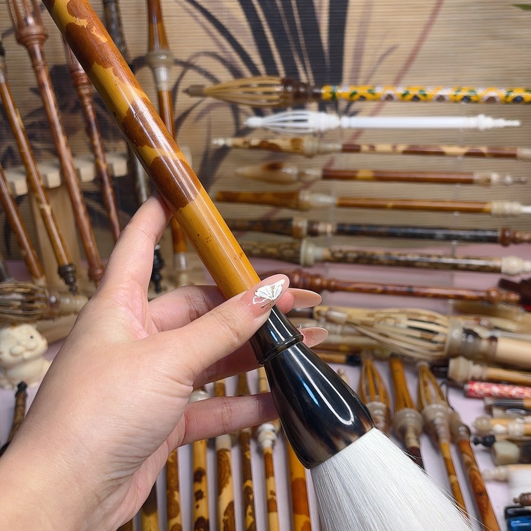 麟***羽红香妃大提斗牛角➕大羊毫