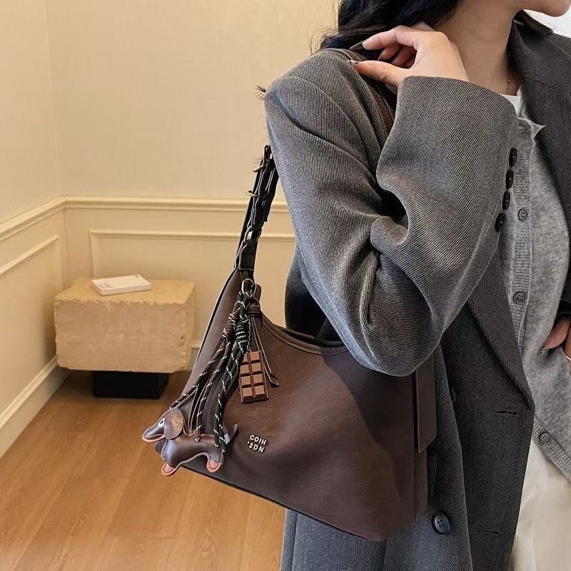 【阿芳专属】包包时尚2025复古新款通勤百搭大容量秋冬单肩斜挎包