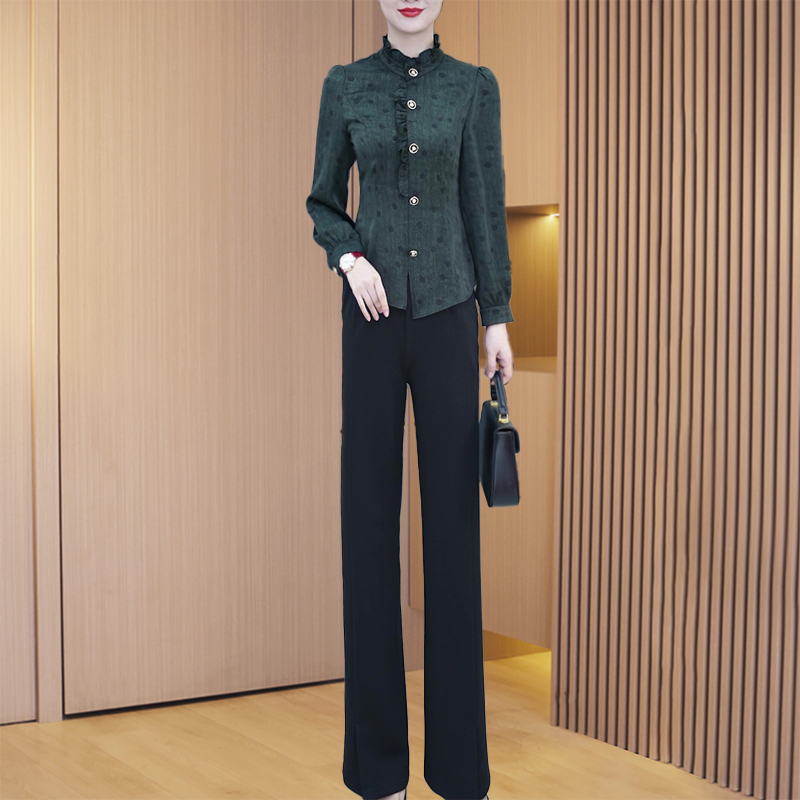 【上衣+裤子】优雅新款气质时尚休闲收腰显瘦套裤23976-LDD