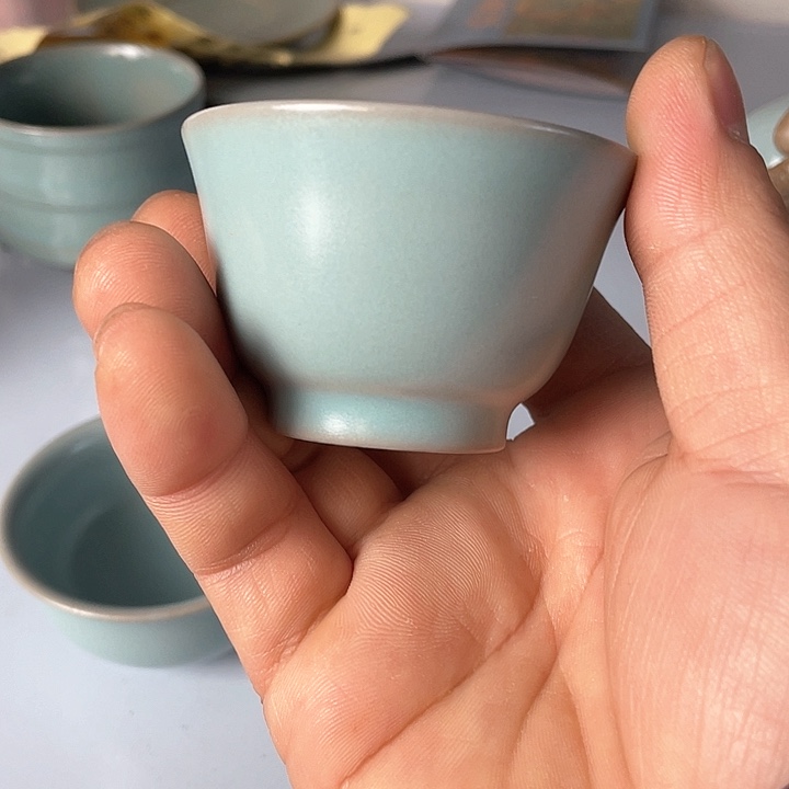 摆件天青釉 福利单杯