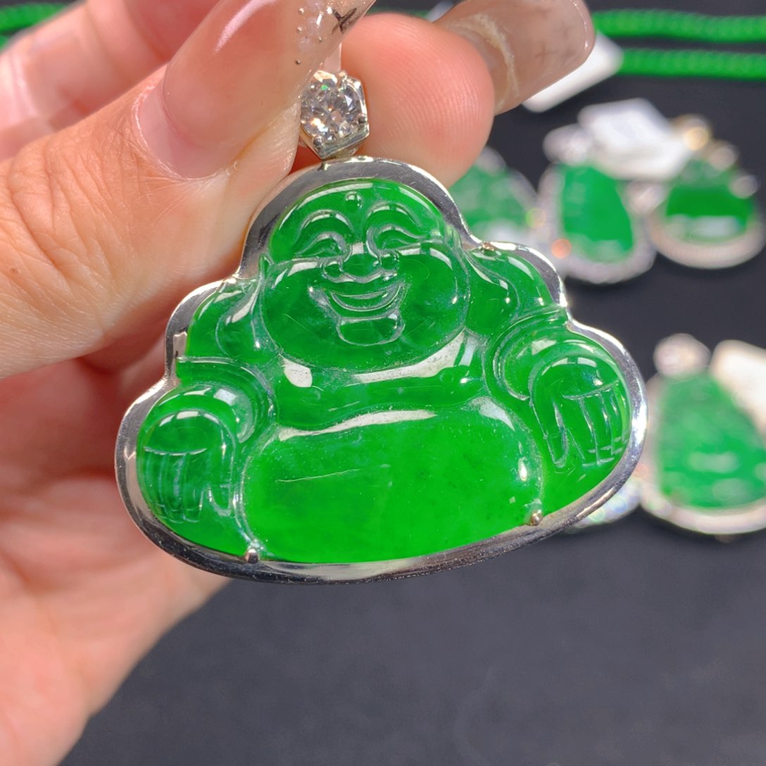 翡翠颈饰银S925镶嵌1111111111