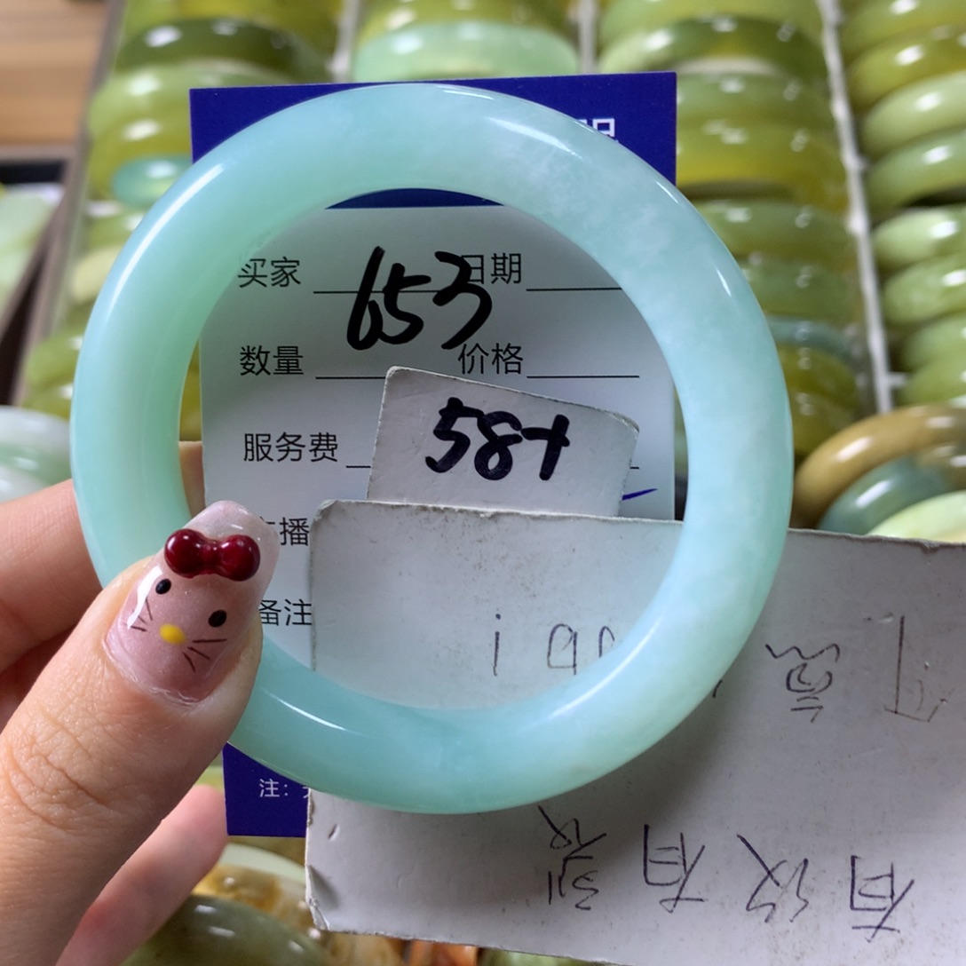 蛇纹石玉手镯未镶嵌元****?653