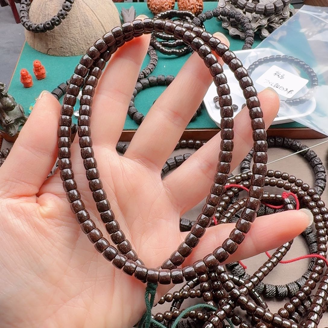 幸***缘椰蒂手串6*5直切108手串