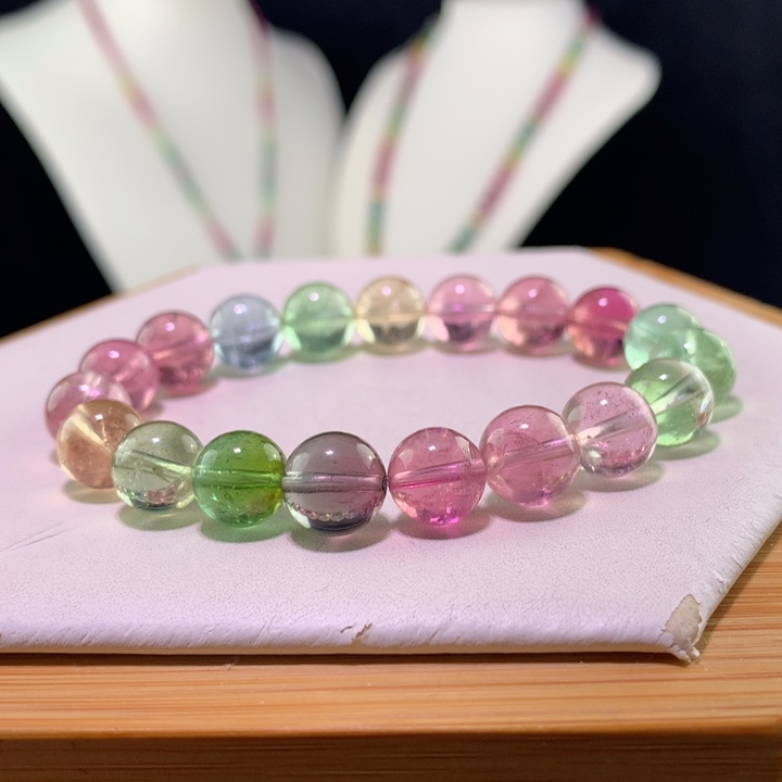 双色碧玺手链未镶嵌