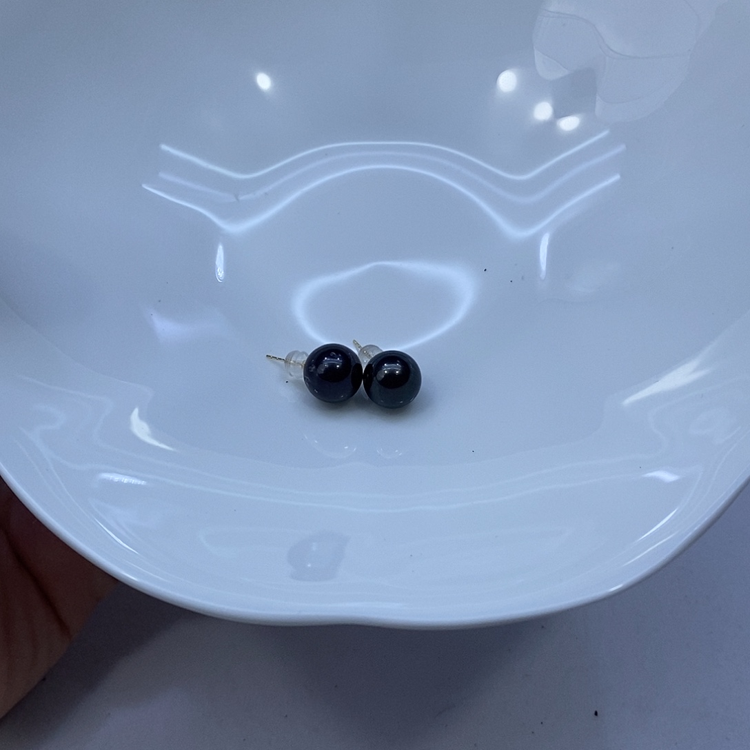 海水珍珠18K金镶嵌耳饰