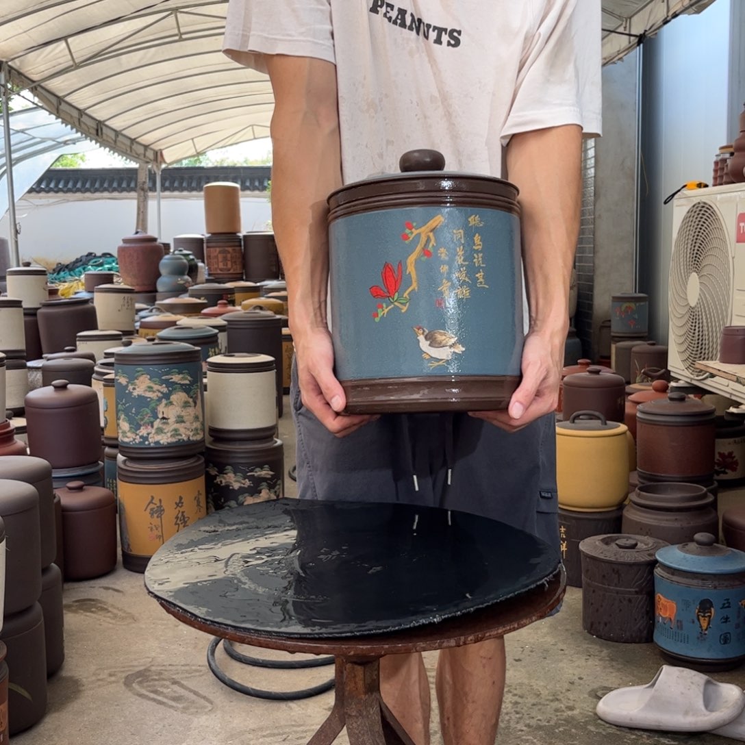 紫砂茶叶罐9 饼茶叶罐