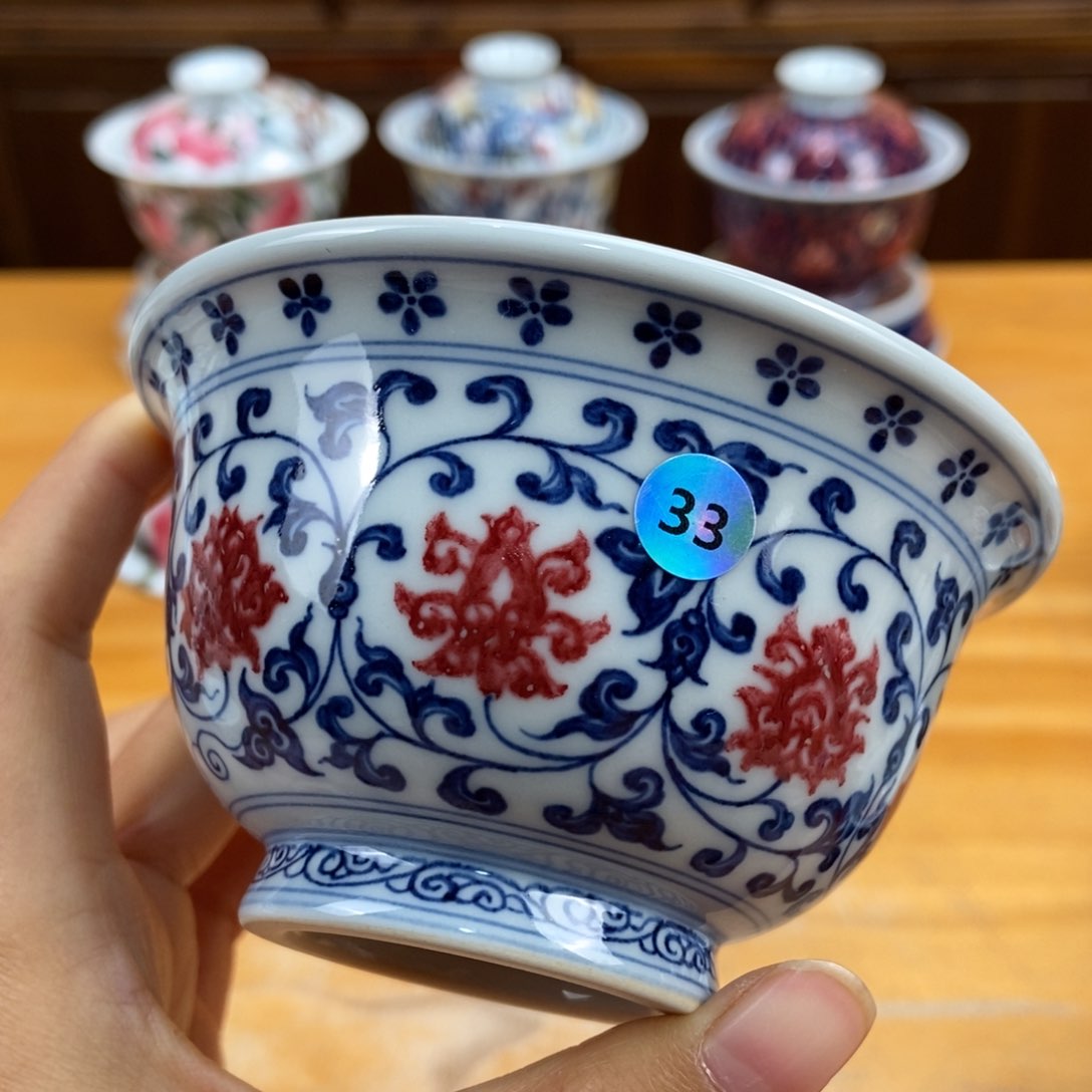 手绘现代茶具非古董