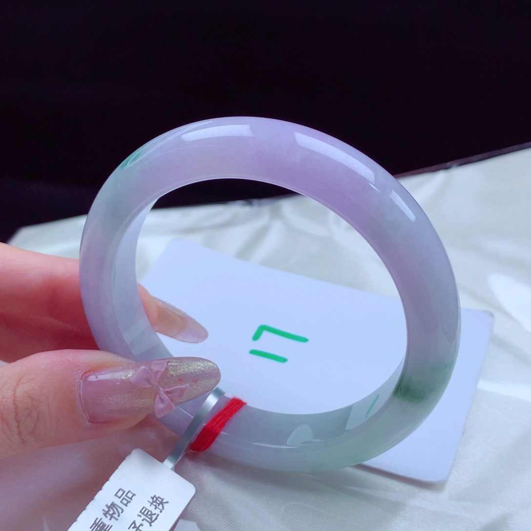 未镶嵌手镯翡翠天然缅甸翡翠A货手镯 17号