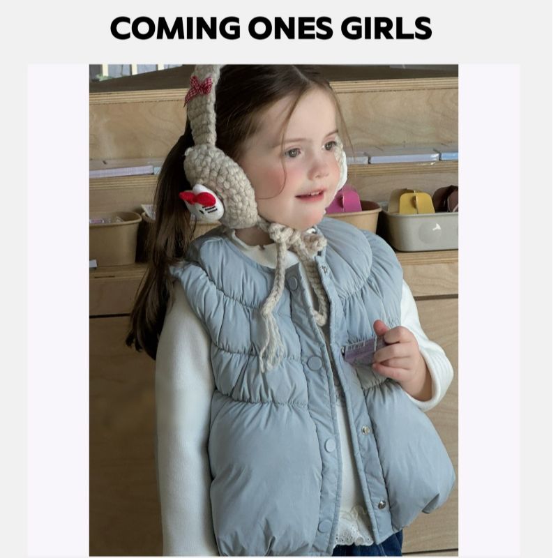 逸朵美芽COMING ONES 女童深秋冬款122羽绒马甲