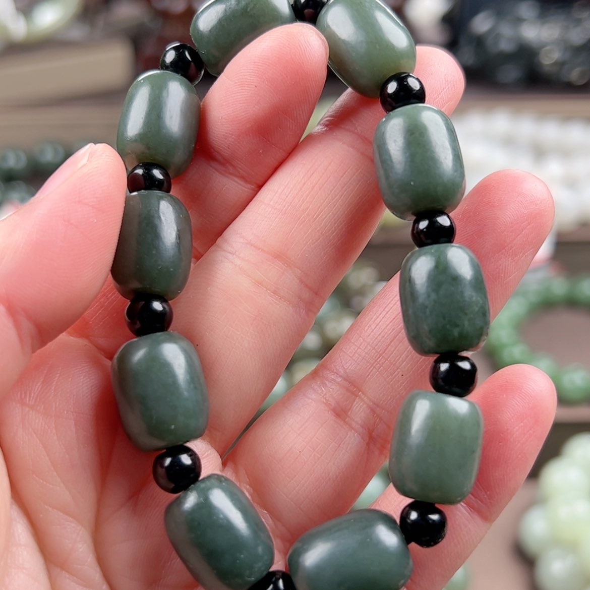 【闪购商品】和田玉手链未镶嵌9513