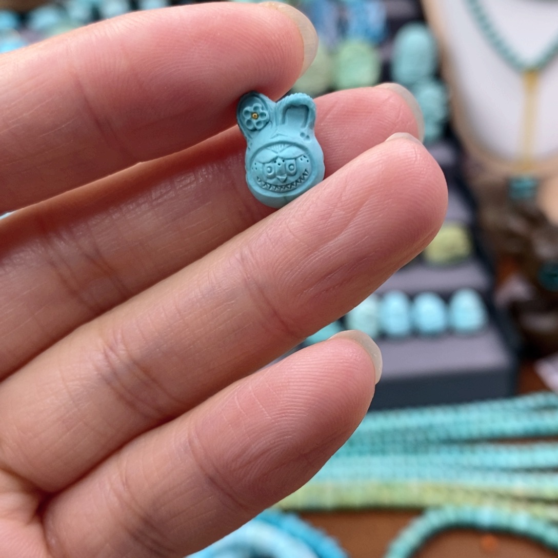 绿松石珠宝奇石未镶嵌