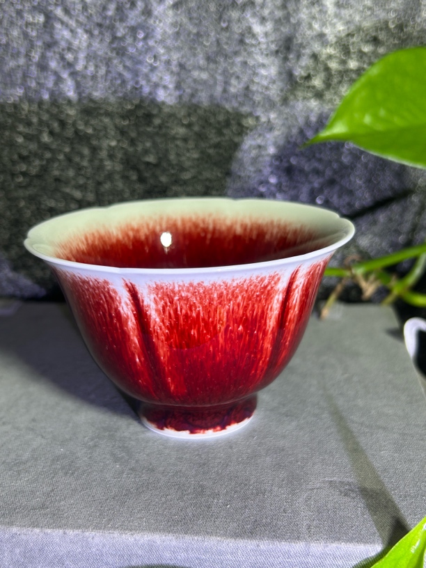 景德镇玉郎亭柴窑花神杯茶杯品茗杯茶具陶瓷