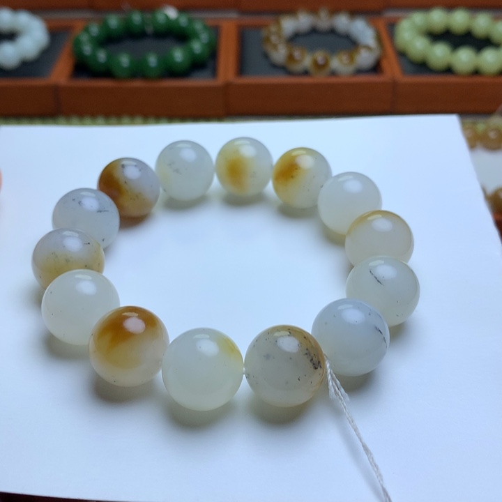 和田玉手串未镶嵌