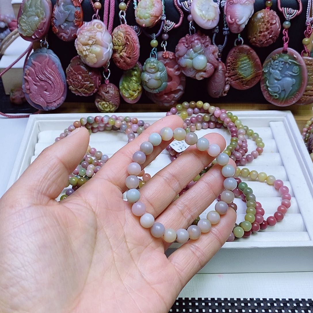 玛瑙/玉髓盐源玛瑙手串未镶嵌