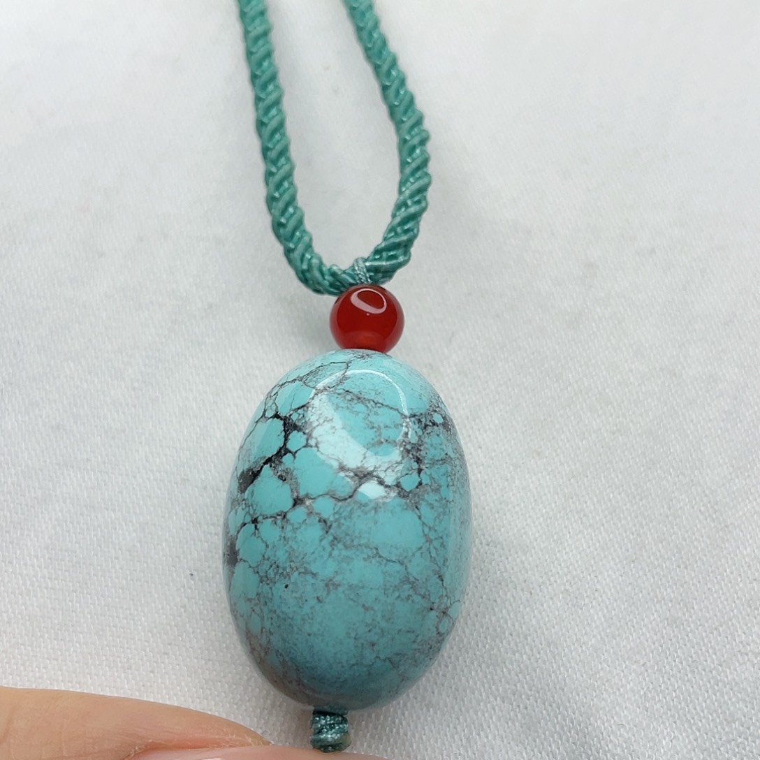 绿松石珠宝奇石银S925镶嵌