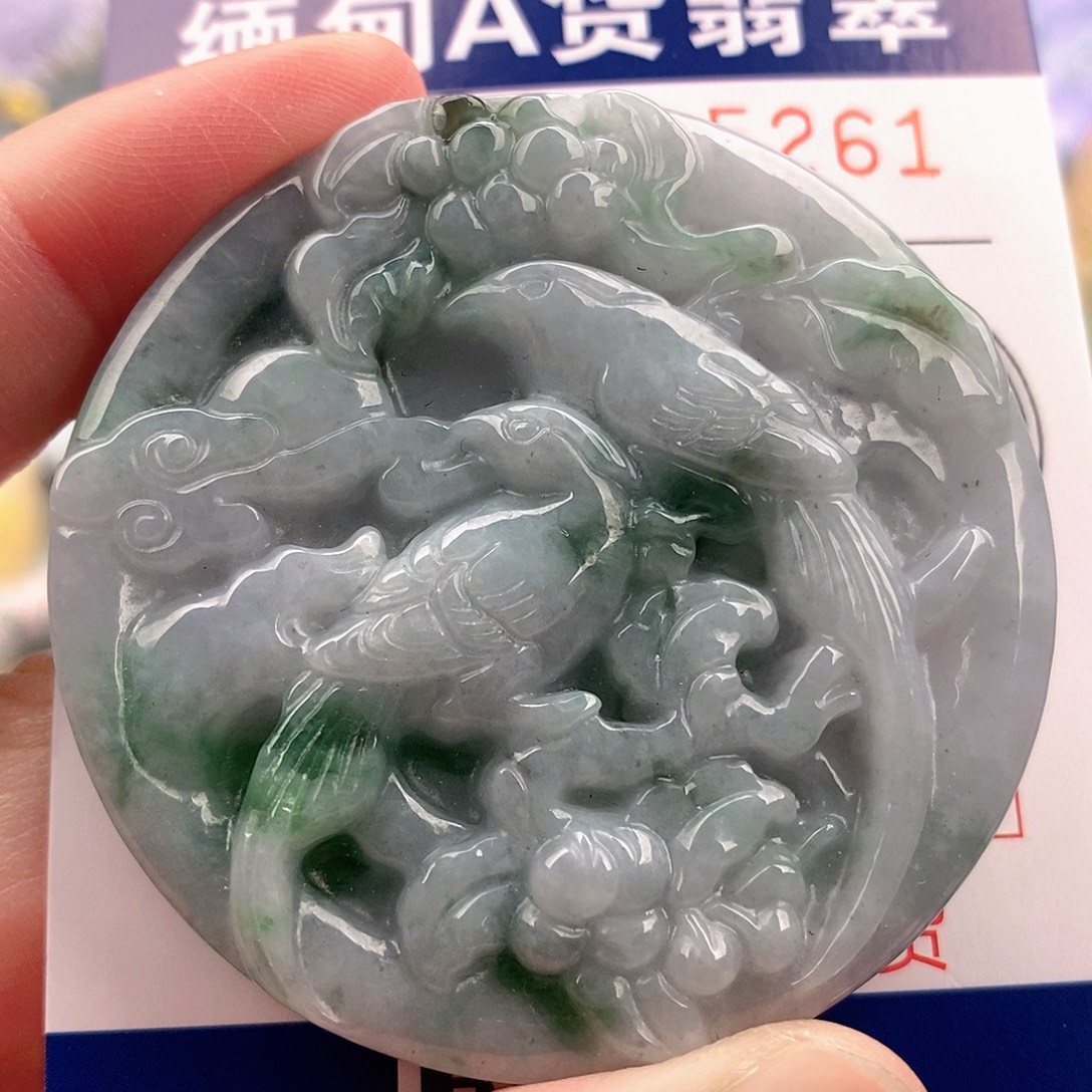 翡翠未镶嵌吊坠(不含链)