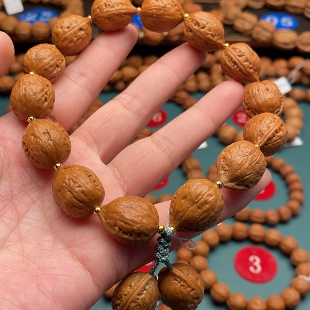 文玩核桃手串16尺寸桃心