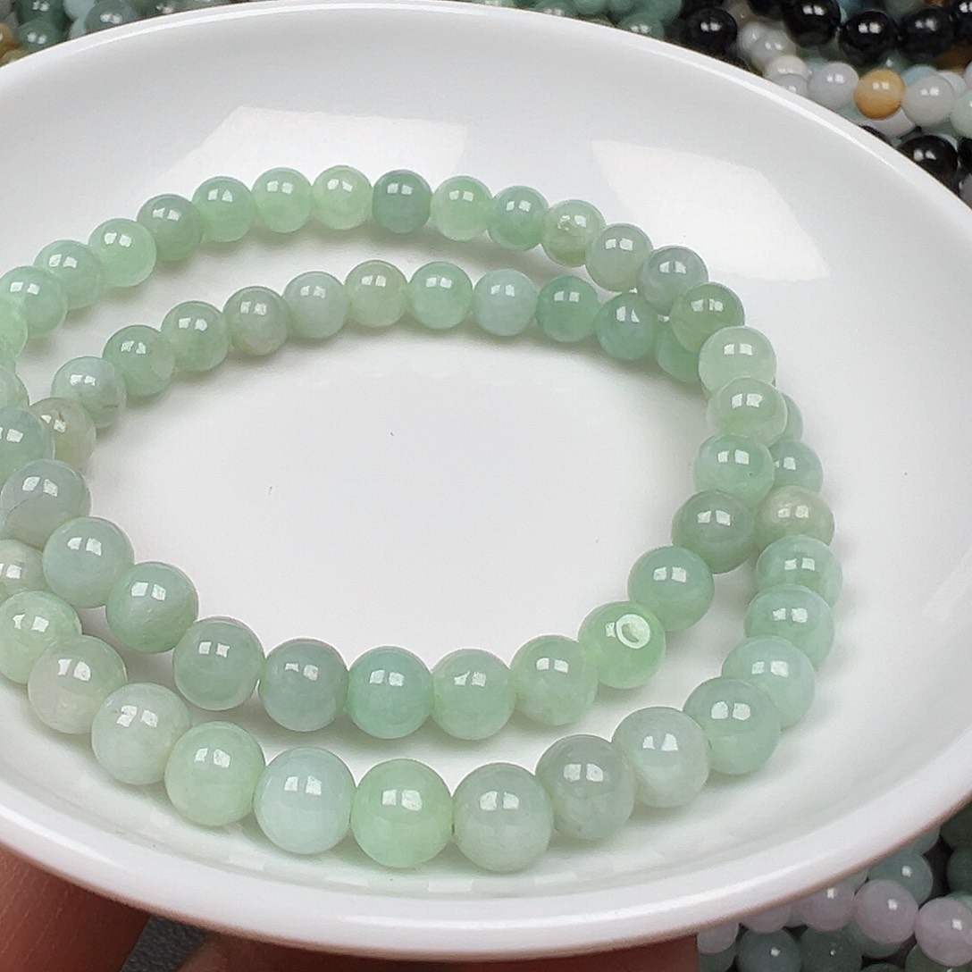 翡翠手链未镶嵌安*货主老华