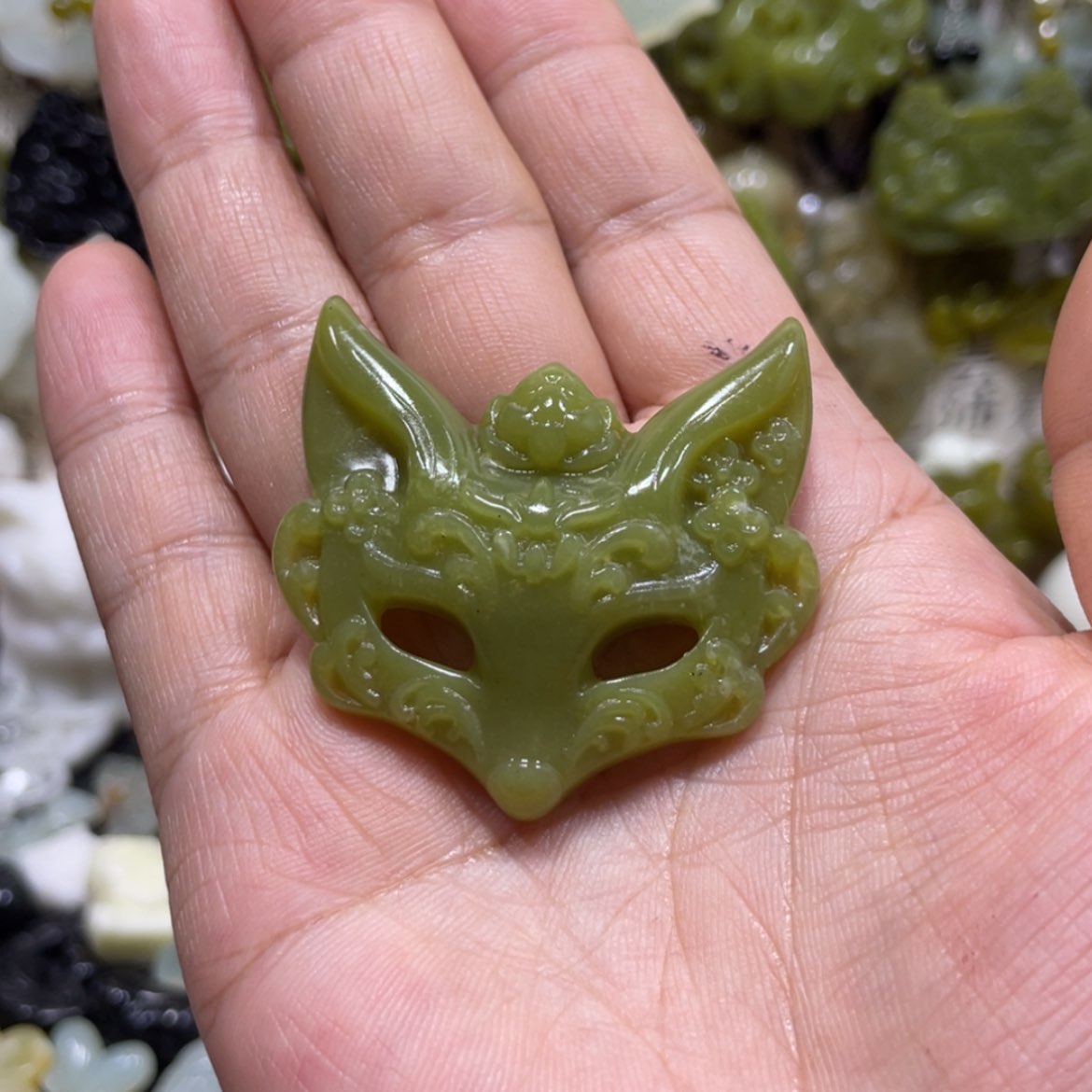 【闪购商品】岫玉颈饰未镶嵌快*42吊坠