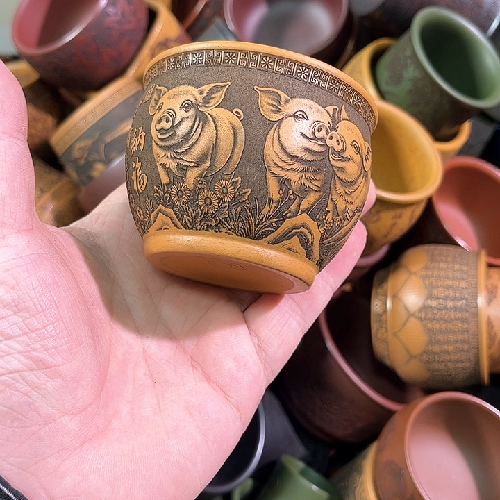 茶杯紫砂全手工紫砂主人杯