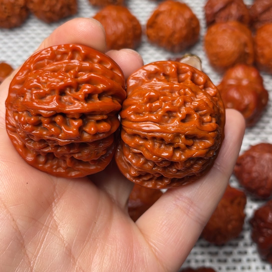 桃核吊坠文玩核桃 手把件 四座楼 41