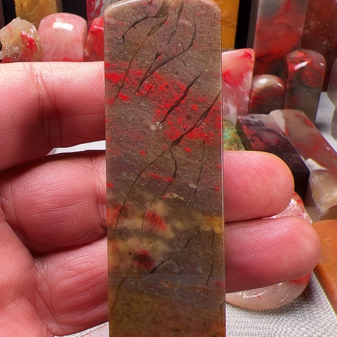 准***！昌化石鸡血石印章