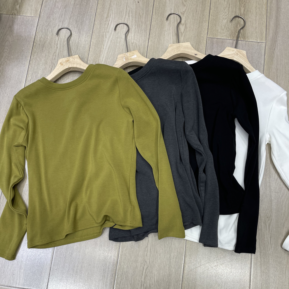 【大欣家】8003「百百搭」加绒圆领休闲时尚百搭高品质T恤